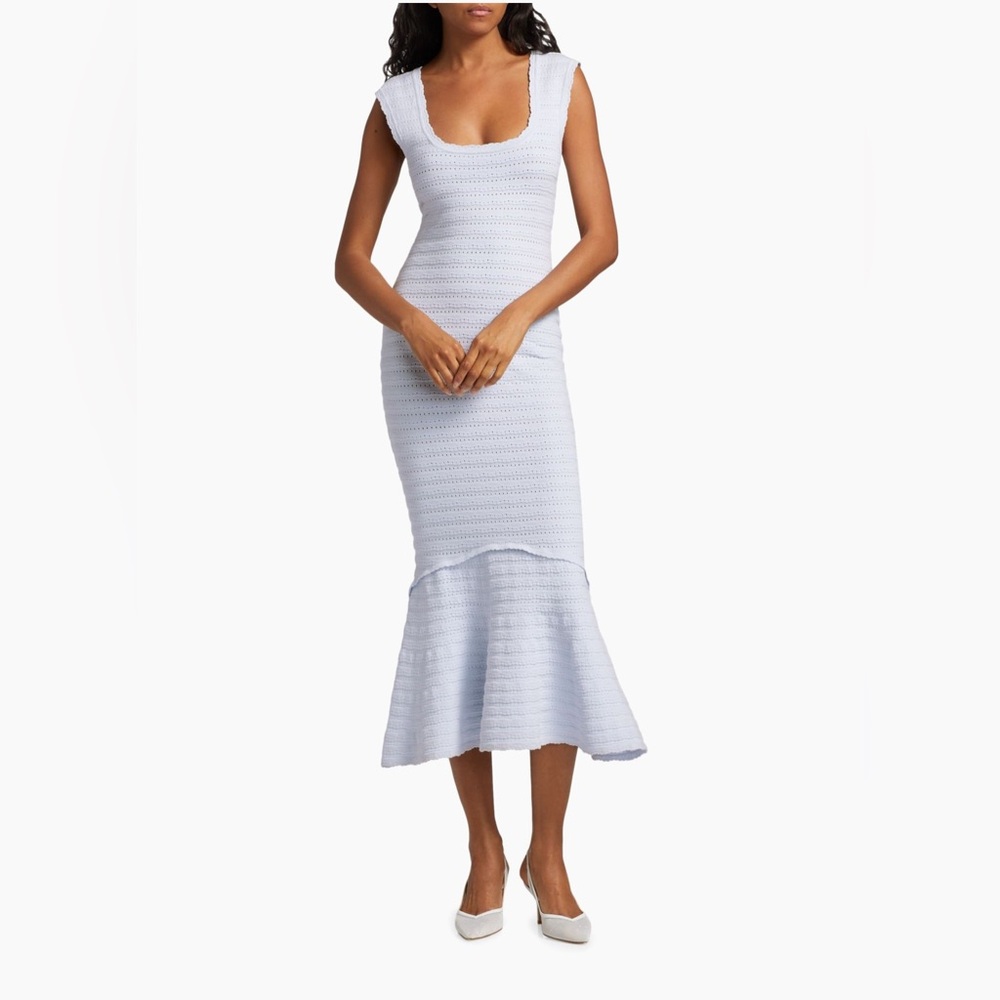 leigh pointelle knit midi dress LoveShackFancy | Dresses | Loveshackfancy In Morning Sky Brand New RD-12.08.25